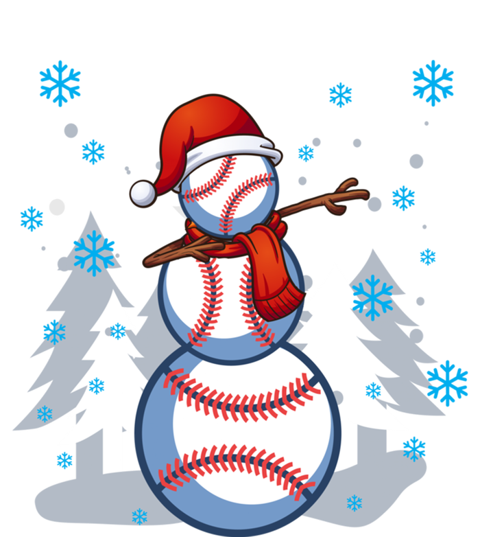 Dabbing Baseball Snow Christmas Funny Dab Ball Gift T-Shirt