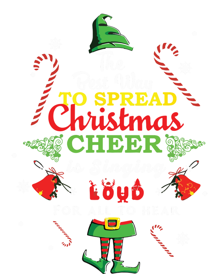 Spread Christmas Cheer Is Singing Loud Xmas Elf Pajama T-Shirt