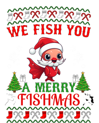 Fishing Funny Christmas Lights I Wish A Merry Fishmas Gift Women's Long Sleeve Flannel Pajama Set 