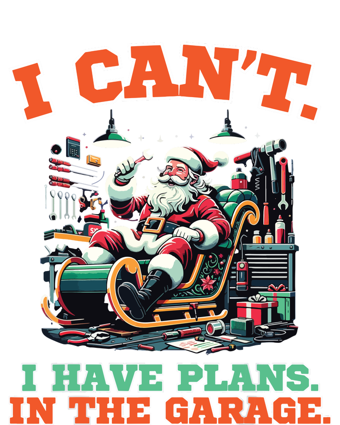 I Cant I Have Plans In The Garage Christmas Car Mechanics V-Neck T-Shirt