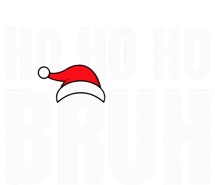 Ho Ho Ho Bruh Funny Christmas Holiday Teen Gift Santa Hat  Women's Flannel Pajama Set