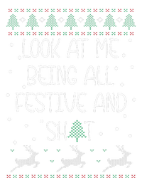 funny christmas look at me being all festive Humorous Xmas  Ladies Long Sleeve Shirt