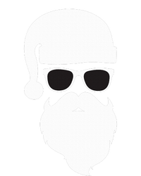 Funny Santa Claus Face Sunglasses with Hat Beard Christmas  Tall Hoodie