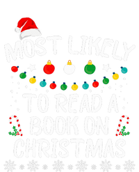 Most Likely To Read A Book On Christmas Book Lover Xmas  Kids Sweatshirt