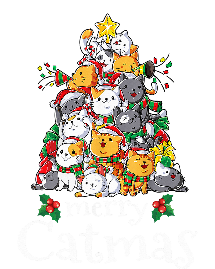 Merry Catmas Funny Cat Dad Cat Mom Christmas Cat  T-Shirt