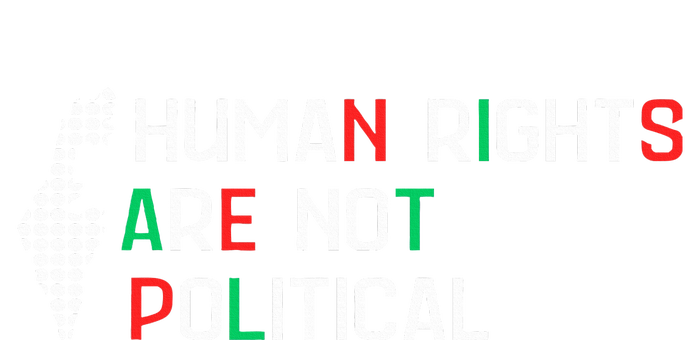 Human Rights Are Not Political Support Palestine  Zip Tote Bag