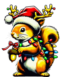 Funny Squirrel Christmas Tree Lights Reindeer Santa Hat Xmas  Doggie Tank