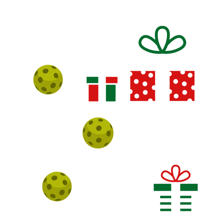 Joy To The World Pickleball Christmas Gift Kids Hoodie