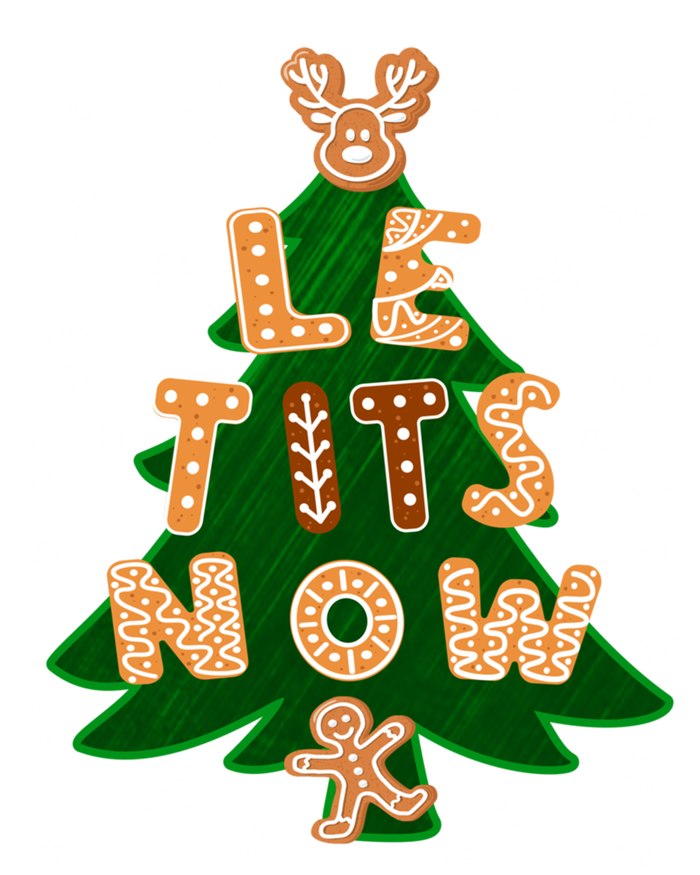 Le Tits Now Let It Snow Humor Christmas Funny Gift Tie Dye Hoodie