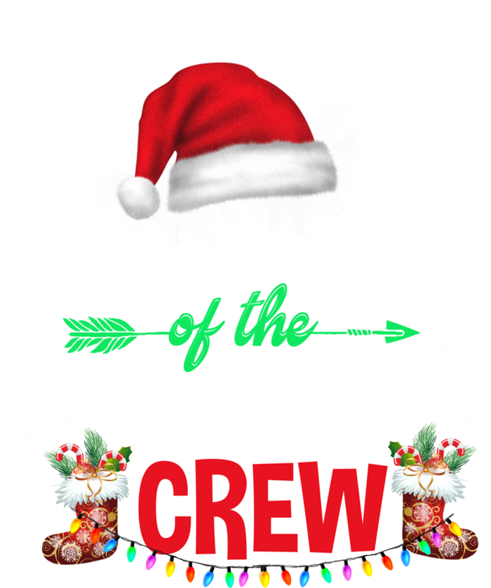 Leader Of The Cousin Crew Christmas Santa Hat Xmas Funny Gift T-Shirt