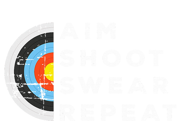 Aim Shoot Swear Repeat Archery Costume Archer Gift Archery  Grommeted Golf Towel