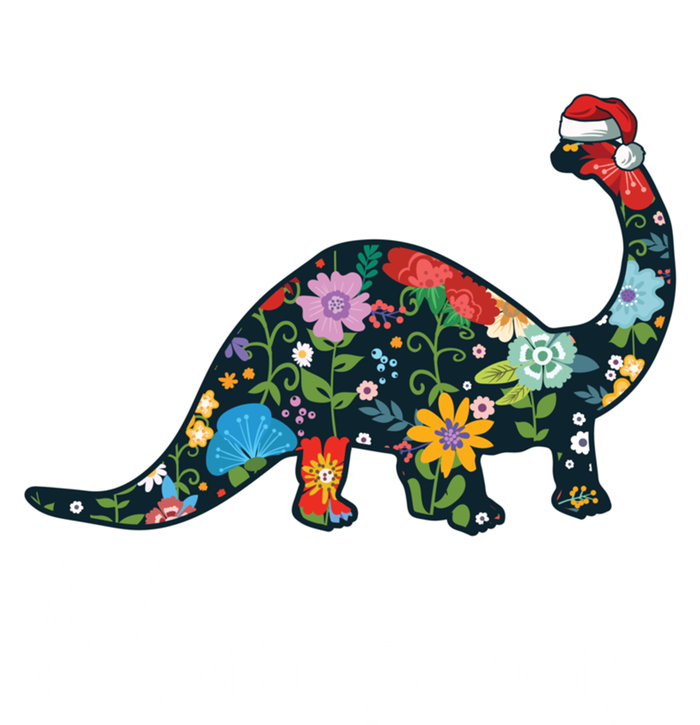 Mamasaurus Christmas Cute Floral Brontosaurus Dinosaur Mom Gift Tote Bag