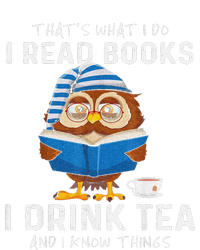 Funny Thats What I Do I Read Books I Drink Tea And I Know Things High Crown Mesh Back Trucker Hat