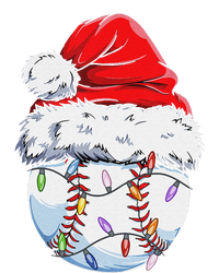 Funny Baseball Christmas Santa Hat Funny Baseball Xmas Holiday Long Sleeve Shirt