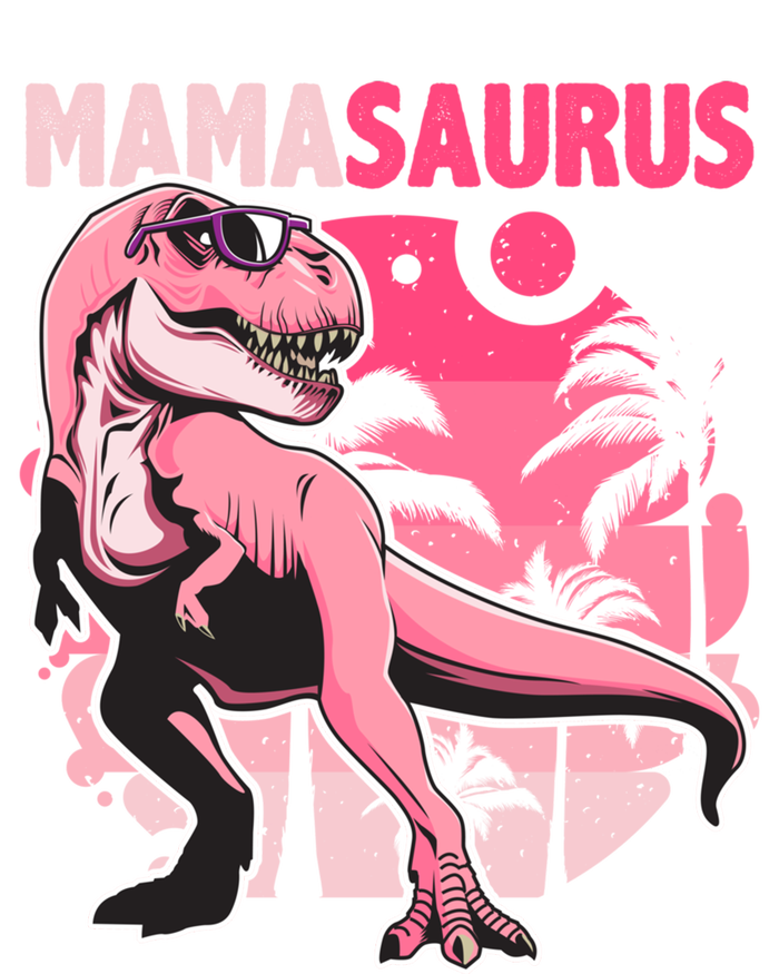 Mamasaurus T Rex Funny Dinosaur Mom Family Matching Gift Women's V-Neck T-Shirt