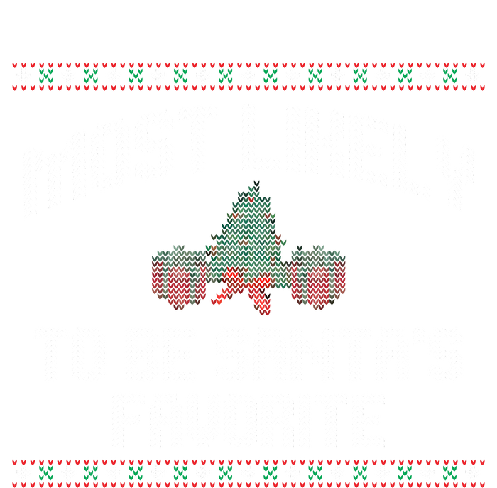 Most Likely To Be Santas Favorite Funny Christmas Family Matching High Crown Mesh Back Trucker Hat