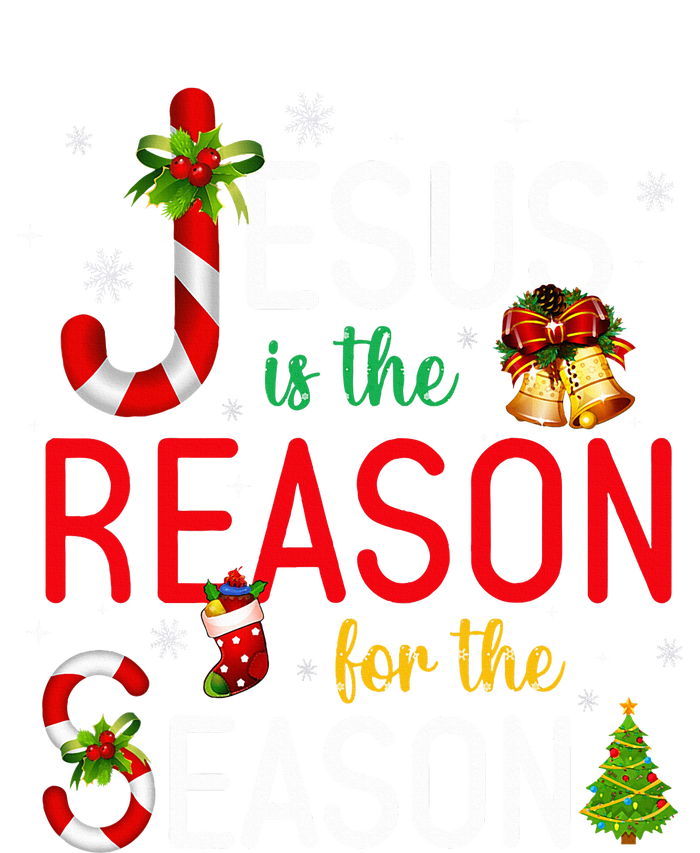 Jesus Is The Reason For The Season Xmas Christmas Candy Cane  T-Shirt