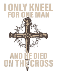 I only kneel for one man an he died on the cross  Jesus  Ceramic Bell Ornament