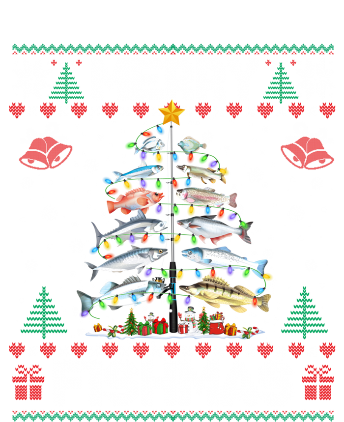 Merry Fishmas Bass Fish Fishing Christmas Ugly Sweater Xmas Gift Premium Hoodie