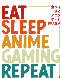 Eat Sleep Anime Gaming Repeat Otaku Gamer Japanese Anime  Full-Length Apron With Pockets