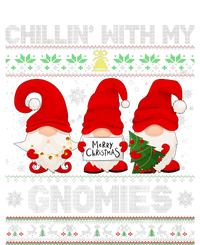 Chillin With My Gnomies Funny Christmas Family Friend Gnomes Design T-Shirt