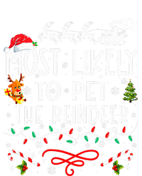 Most Likely To Pet The Reindeer Family Christmas  Tie-Dye Long Sleeve Shirt