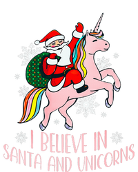 I Believe In Santa And Unicorns Funny Christmas  Zip Tote Bag