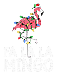 Fa La La Mingo Flamingo Christmas Tree Lights Tropical Xmas  Long Sleeve Pajama Set