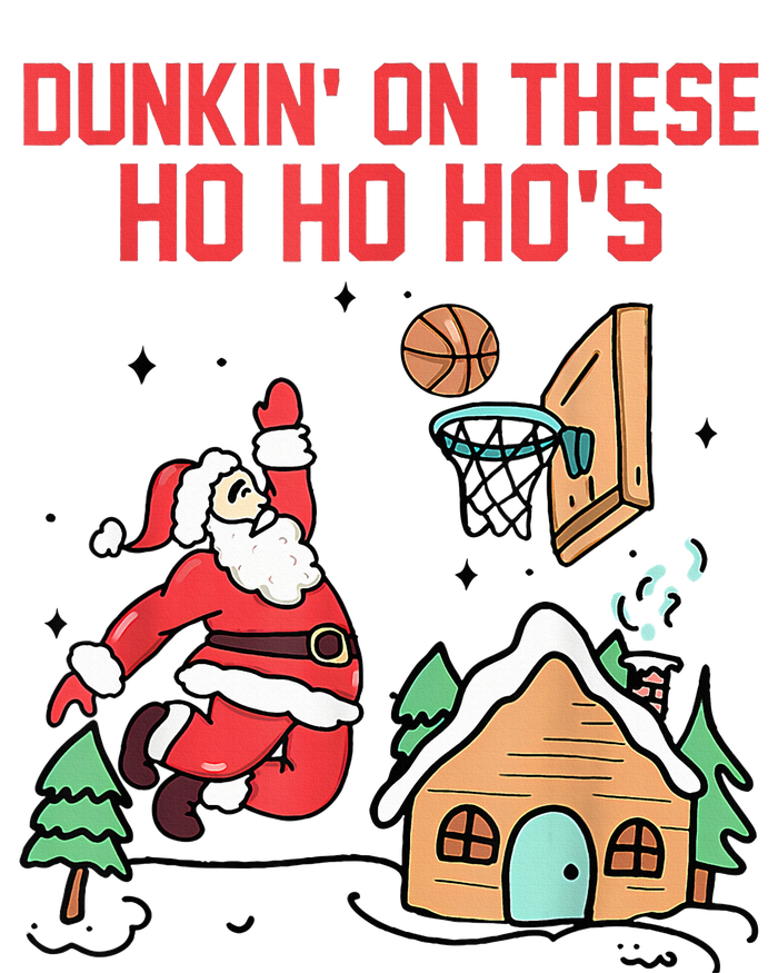 Dunkin' On These Ho Ho Ho's Christmas Quote  Mesh Reversible Basketball Jersey Tank