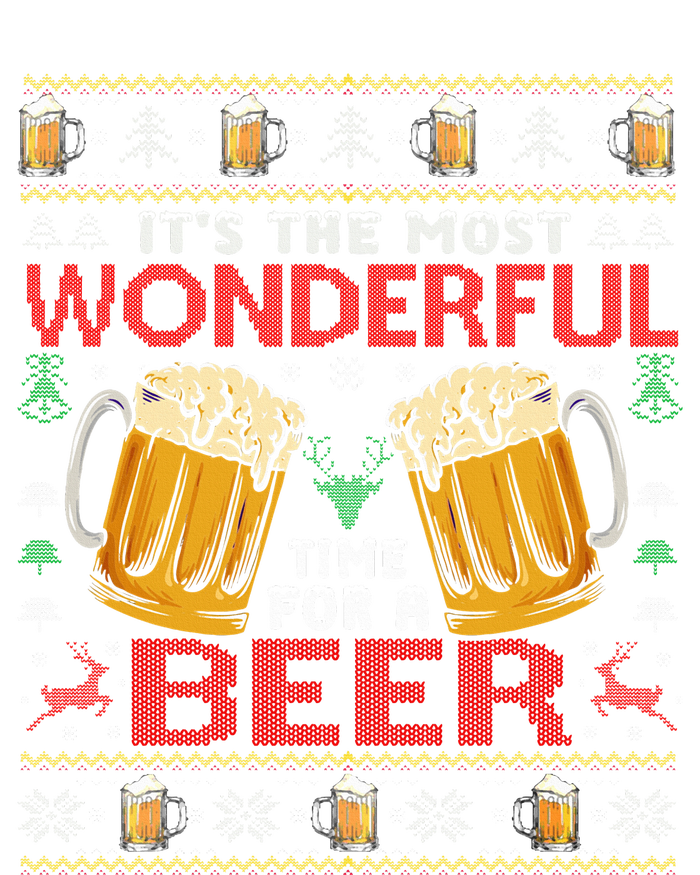 Xmas Wonderful Time For A Beer Ugly Christmas Sweaters  Hoodie