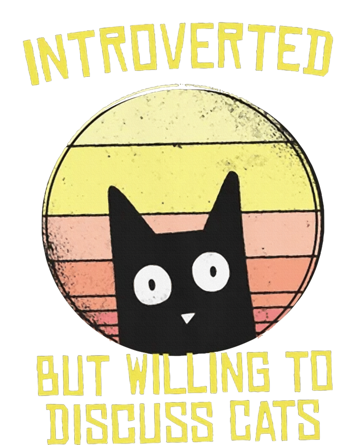 Introverted But Willing To Discuss Cats Funny Introverts  T-Shirt