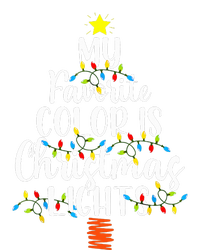 My Favorite Color Is Christmas Lights Funny Xmas Gifts  Women's Flannel Pajama Set