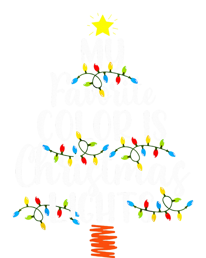 My Favorite Color Is Christmas Lights Funny Xmas Gifts  Women's Flannel Pajama Set