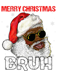 Santa Merry Christmas Bruh Afro African American Xmas Retro  T-Shirt