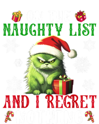 On The Naughty List And I Regret Nothing Cat Christmas Lover T-Shirt