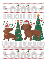 Funny Dachshund Walking In A Wiener Wonderland Family Pets Great Gift T-Shirt