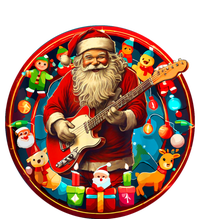 Cool Santa Rockin Guitar Festive Christmas Performance Sprint T-Shirt