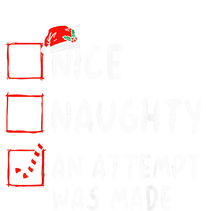 Nice Naughty An Attempt Was Made Christmas  Kids Tie-Dye T-Shirt