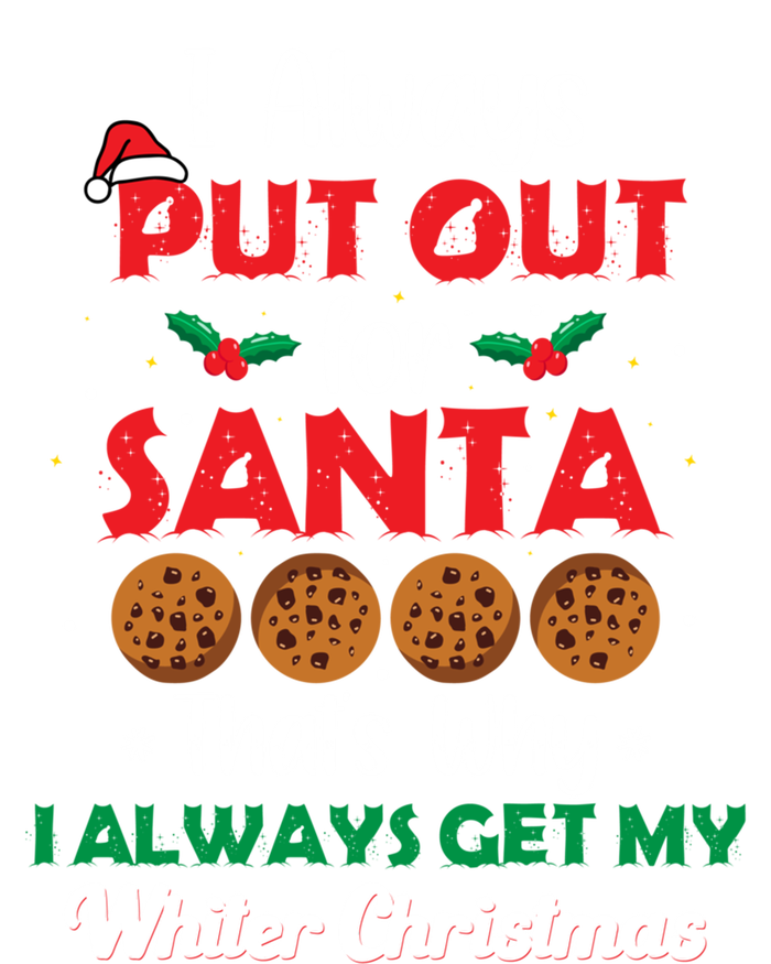 I Always Put Out For Santa Naughty Christmas Cookie Baking Gift Poster