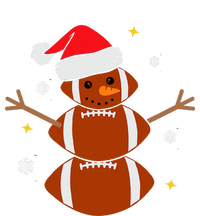 Christmas Football Snowman Football Christmas  Tie-Dye T-Shirt