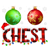 Chestnuts Funny Matching Couples Christmas Lights Nuts Chest  Tie-Dye T-Shirt