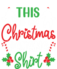 This Is My Bigfoot Christmas Pajamas Funny Gift V-Neck T-Shirt