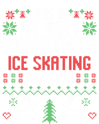 This Is My Ugly Christmas Ice Skating Sweater Ice Skater Gift Button