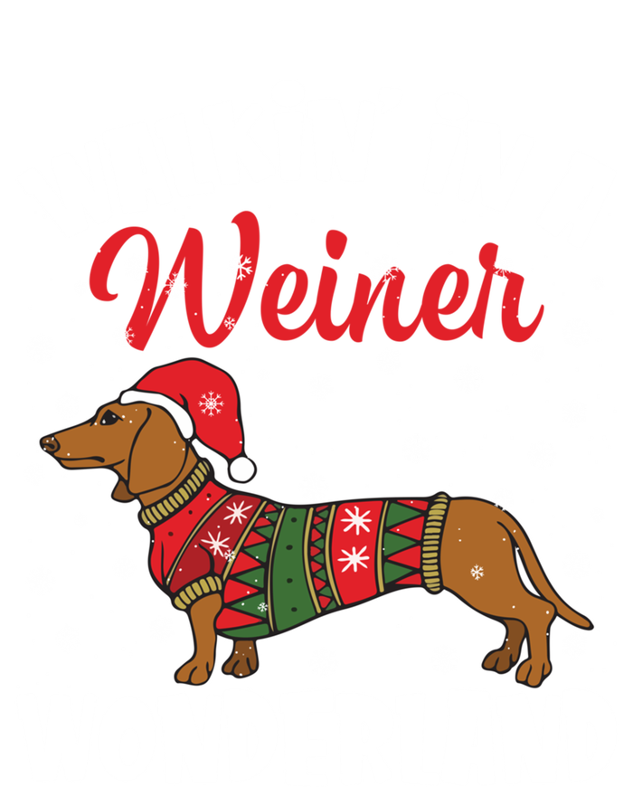 Walking In A Wiener Wonderland Funny Dachshund Christmas Cute Gift Infant Baby Jersey Bodysuit