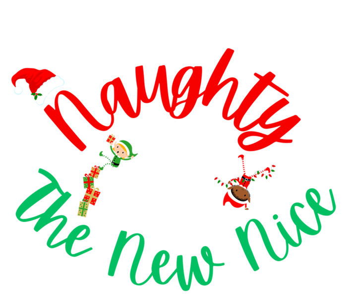 Naughty Is The New Nice Elf Santa Snow Christmas Holiday Gift T-Shirt