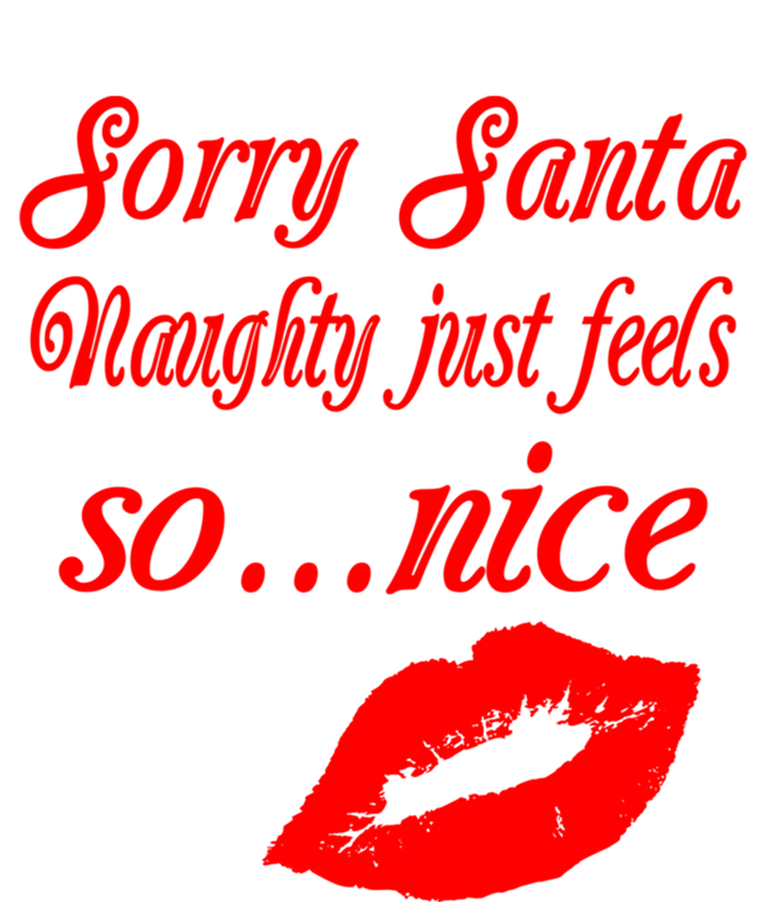 Naughty Is The New Nice Santa Xmas Lips Gift Women's V-Neck T-Shirt