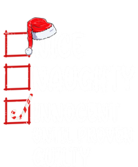 Nice Naughty Innocent Until Proven Guilty Christmas List Funny Gift Coaster