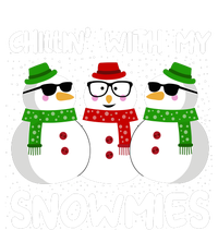 Snowman Christmas Chillin With My Snowmies Ugly Gift High Crown Mesh Back Trucker Hat