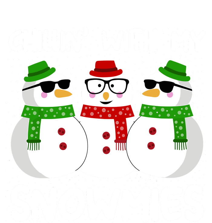 Snowman Christmas Chillin With My Snowmies Ugly Gift High Crown Mesh Back Trucker Hat