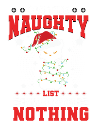 On The Naughty List And Regret Nothing Lighted Cat Christmas Cool Gift T-Shirt